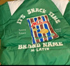 M.Latin/馬拉丁童裝兒童羽絨服冬裝新款男女小童趣味美式復(fù)古羽絨夾克 中綠 90 cm 曬單實(shí)拍圖