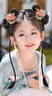 OLOEY兒童漢服頭飾發(fā)簪古風唐裝配飾女童假發(fā)辮子發(fā)箍表演拍照盤發(fā)造型 小家碧玉發(fā)簪+櫻花朵朵粉色 曬單實拍圖