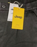 吉普（JEEP）休閑褲男春秋季直筒褲子男士寬松潮流工裝褲男褲 黑色加絨 4XL 曬單實(shí)拍圖
