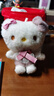 益而思hallokitty玩偶掛件周邊可愛少女hellokitty粉裙子包包掛飾禮物 呢子彩色款 hello Kitty掛件 曬單實拍圖