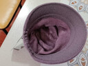 奇沛兒（QIPEIER）中老年帽子女冬季防寒保暖老人帽媽媽奶奶老太太加絨毛線(xiàn)圍巾套裝 香芋紫【加絨內里】 有彈性適合頭圍56-60cm 曬單實(shí)拍圖