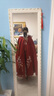 瀅蓓正版漢服斗篷外套女冬月曲長款加厚秋冬保暖連帽古風刺繡披風 均 紅色加絨加厚 曬單實拍圖