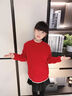 真維斯童裝女童裙子2025秋冬新款兒童紅色圣誕毛衣套裝女孩新年百褶裙冬 紅色毛衣+格裙套裝 110 曬單實拍圖