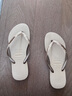 havaianas哈唯納SlimGlitterII細閃女士夾腳海邊人字拖新款外穿拖鞋夏 0154-沙灰色 37-38 巴西碼 曬單實(shí)拍圖