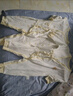 INSLABE嬰兒連體衣純棉和尚服新生兒衣服初生寶寶哈衣春秋爬服長袖內(nèi)衣 2件裝四季款】偏襟-小熊黃色組合 52碼(建議0-1月5-8斤) 曬單實拍圖