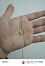 周六福5G工藝足金黃金項鏈吊墜女櫻花計價(jià)A0610856 約4.33g 40+5cm 禮物 曬單實(shí)拍圖