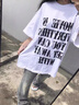 風(fēng)采兔 100%純棉重磅潮牌短袖T恤男女2025新款韓版寬松情侶半袖潮牌上衣 白色 M 曬單實(shí)拍圖