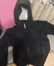 鴨鴨（YAYA）冰殼系列羽絨服男女短款2024冬季新款保暖單件無內(nèi)膽沖鋒衣外套HY 青光黑色 2XL 185/100A 曬單實拍圖