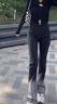 Jret黑灰漸變微喇牛仔褲女學(xué)生設(shè)計(jì)感港風(fēng)高腰微喇叭馬蹄長褲百搭時(shí)尚 黑灰漸變微喇長褲 908 M 建議95-107斤左右 曬單實(shí)拍圖