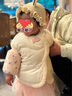 巴拉巴拉童裝兒童羽絨服嬰兒外套2025新寶寶女童春裝新年拜年服新中式衣服 白色調00311-白鴨絨 90 充絨量59g 曬單實(shí)拍圖