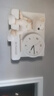 福進(jìn)門奶油風(fēng)電表箱裝飾畫暴力熊帶鐘表餐廳配電箱遮擋電閘箱弱電源掛畫 A-UV精雕+液壓款+黑色底框+指針 65*50cm(內(nèi)框55-40覆蓋橫40豎30) 曬單實(shí)拍圖