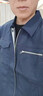 UHX春秋季防靜電工作服套裝男女高級耐磨定制電工服外套加油站勞保服 【套裝】-藏藍(lán)色（161款） XL (175) -建議135-155斤 曬單實(shí)拍圖