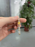 中國黃金（CHINA GOLD）輕奢玫瑰花手鏈女足金和田玉手串生日禮物女送女友老婆結婚紀念日 足金玫瑰花手串和田玉-京速達 曬單實(shí)拍圖