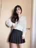 哈魯?shù)习亳奕古呵锒倘筳k制服小裙子學(xué)院風(fēng)秋冬高腰防走光a字半身裙 黑色 （39cm自帶安全褲） M （90-105斤） 曬單實(shí)拍圖