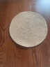 屋里屋外亞麻草編隔熱墊餐桌碗墊盤(pán)子墊家用防滑茶杯墊手工編制圓形鍋墊子 圓形隔熱墊-30cm【一片裝】 曬單實(shí)拍圖