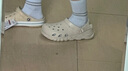 crocs卡駱馳蝸輪洞洞鞋|208776 水泥灰-160 39(240mm)  曬單實(shí)拍圖