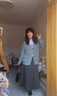 CTOX灰色毛衣外套女秋冬2024新款寬松外穿日系慵懶風(fēng)復(fù)古軟糯針織開衫 灰色 M 曬單實(shí)拍圖
