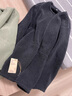 無(wú)印良品（MUJI）女式 長(cháng)毛抓絨 大衣 長(cháng)袖秋冬款 羊羔絨外套外衣 女裝 BB2QPA4A 深藏青色 XL (165/92A) 曬單實(shí)拍圖