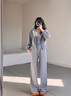 梵希蔓（vimly）杏色優(yōu)雅淑女連帽衛衣套裝女兩件套2025年春秋新款休閑套裝 M5399 杏色 M 曬單實(shí)拍圖