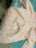 護理服 秋冬保暖純棉男女款手臂腿骨折術(shù)后康復病人易穿脫衣服睡衣 空氣層一片式臥床病人癱瘓老人病號服 女士套裝-拉鏈款-粉色平安果 M（女115斤之內/男140斤以?xún)龋?曬單實(shí)拍圖