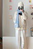 卡帕（Kappa）背靠背羽絨服女2024新款冬保暖夾克運動防寒服外套男款K0EZ2YY02D 樺木白-0114 M 曬單實拍圖