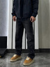 奧康男鞋男板鞋秋冬季時(shí)尚百搭休閑鞋加絨棉鞋 麥黃中幫    43    曬單實(shí)拍圖