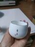 鶴楿茶主人杯羊脂玉白瓷單個可定制logo姓氏茶具品茗杯單杯家用泡茶杯子 羊脂玉白瓷【自在】主人杯 200mL以下 曬單實(shí)拍圖