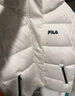 FILA 斐樂(lè )官方女士羽絨服時(shí)尚休閑簡(jiǎn)約基礎連帽外套 云菇白-WT S (160) 80A 曬單實(shí)拍圖