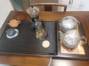 石間說(shuō)整塊黑烏檀木頭實(shí)木功夫茶盤(pán)家用套裝電器一體帶電磁爐茶臺茶托盤(pán) 90*45*4.5CM【專(zhuān)業(yè)純鈦泡茶爐】 曬單實(shí)拍圖
