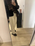 棉致顯瘦加絨香蕉闊腿褲子女秋冬季寬松直筒休閑褲女士垂感彎刀衛(wèi)褲 A50奶杏色【加絨高品質(zhì)33.5】 L 105-115斤 曬單實(shí)拍圖