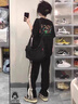 HNBKNL官方潮牌短袖T恤男女情侶款套裝韓版休閑寬松純棉短袖夏季兩件套 白色短袖+卡其短褲（NE110） L （建議120-140斤） 曬單實(shí)拍圖
