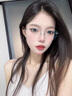 LOHO無框眼鏡女近視可配度數(shù)防藍光純欲超輕高級感無邊框眼睛鏡架 曬單實拍圖