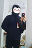 HLA海瀾之家羽絨服男極光系列保暖外套男HWRAD4W191A 藏青K1 M 170/88AM推薦125~136斤 曬單實(shí)拍圖