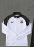 NBA VIBE巴塞羅那拉鏈外套足球訓練服套裝秋季戶(hù)外跑步運動(dòng)長(cháng)袖長(cháng)褲兩件. LKNXG78白色外套[巴薩3圖] XL[建議120-140斤] 曬單實(shí)拍圖