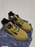 壇生踏鞋子男冬季男鞋新款馬丁靴高幫男鞋旋轉扣工裝運動(dòng)休閑板鞋增高潮 黃色S7507-1 42 (260mm) 曬單實(shí)拍圖