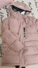 暇步士（Hush Puppies）童裝兒童羽絨服男童女童冬季新款男女大童保暖連帽三防羽絨服 淺粉 170 曬單實拍圖
