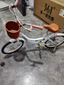 361度城市自行車女學(xué)生公主單車通勤6-18歲大兒童舒適腳踏帶車簍后座架 98%免安裝【輻條輪-奶油白】 18英寸 薦身高115-145cm/5-11歲 送騎行禮包/98%免安裝 曬單實(shí)拍圖