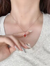 紀思梵（CHEESEFAN）輕奢18K玫瑰彩金四葉草項鏈女送女友老婆情人節生日禮物 四葉草項鏈 曬單實(shí)拍圖