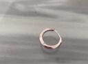 老銀匠s925銀耳環(huán)女士銀耳飾送女友睡覺免摘通勤圓環(huán)簡約銀耳圈耳環(huán)女款 曬單實(shí)拍圖