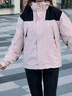 西域駱駝 VANCAMEL沖鋒衣女男三合一連帽外套秋冬抓絨夾克防風保暖加厚滑雪服登山服 23658嫩粉-女【三合一可拆內膽】 S 曬單實拍圖