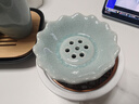 叁旬汝窯茶濾開(kāi)片冰花釉茶葉過(guò)濾器泡茶濾網(wǎng)茶具茶海配件茶隔茶漏 汝瓷冰花釉【茶濾】 曬單實(shí)拍圖