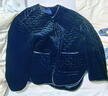 三彩2024冬季新款絲絨菱格紋絎棉棉服寬松中長棉衣女 經(jīng)典黑 M 160/84A 曬單實拍圖