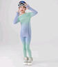 moonkids兒童速干套裝2025秋季新款女童戶(hù)外訓(xùn)練運(yùn)動(dòng)服滑雪保暖內(nèi)搭功能衣 17110粉漸變藍(lán) 均碼 M 【建議身高150-160】 曬單實(shí)拍圖