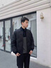 稻草人羽絨棉服男士冬季商務(wù)立領(lǐng)棉衣外套男秋冬新款休閑保暖常規(guī)棉襖子 黑色 XL 【建議125-138斤】 曬單實(shí)拍圖