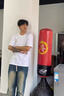 啄木鳥純棉重磅短袖T恤男夏季美式潮流玫瑰印花寬松圓領(lǐng)五分袖上衣 白色 XL 曬單實(shí)拍圖