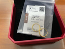 老廟黃金耳釘5G足金耳環(huán)女款光圈耳墜碎碎冰送媽媽女友生日情人節禮物 碎碎冰耳環(huán)約0.9g(禮盒+當天發(fā)) 曬單實(shí)拍圖