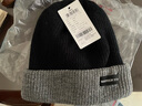 回力針織帽子男冬季保暖防寒冷帽加厚大頭毛線(xiàn)帽護耳包頭帽女防風(fēng)時(shí)尚 黑色【雙面可戴】 曬單實(shí)拍圖