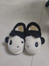 樸西兒童棉拖鞋女童冬季親子寶寶拖鞋女款包跟室內加絨保暖兒童棉鞋 熊貓黑 28 【190mm】 曬單實(shí)拍圖