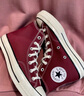 匡威（Converse）官方 1970S男女運動(dòng)帆布鞋美拉德酒紅色紫色A01448C A01448C 酒紅色 42.5 曬單實(shí)拍圖