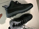 意爾康男鞋加絨爸爸鞋戶(hù)外保暖運動(dòng)休閑防潑水防滑中老年鞋子 黑灰 40 曬單實(shí)拍圖